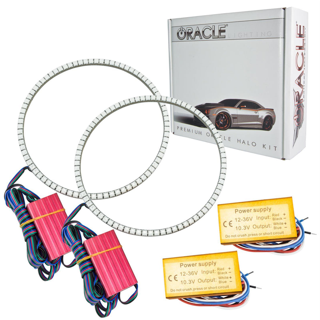Oracle Lighting 1236-333 ColorSHIFT Halo Kits 1236-333 Fog Lights, SMD Halo, LED, ColorSHIFT, Dodge, Kit ORACLE