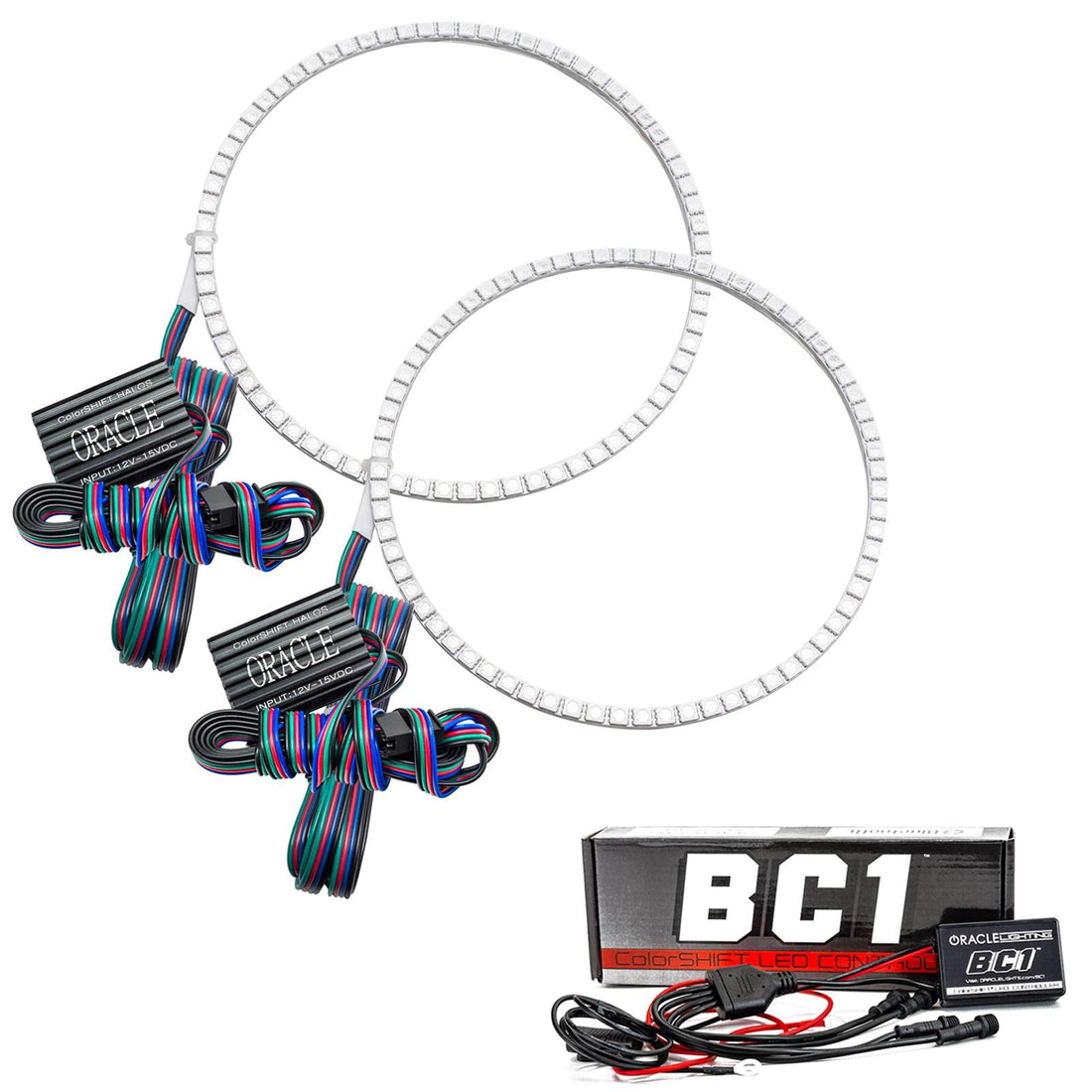Oracle Lighting 1470-335 Halo Kits 1470-335 Headlight Halo Kit, 2021 Ford Bronco LED Headlight Halo Kit - Base Headlights ORACLE