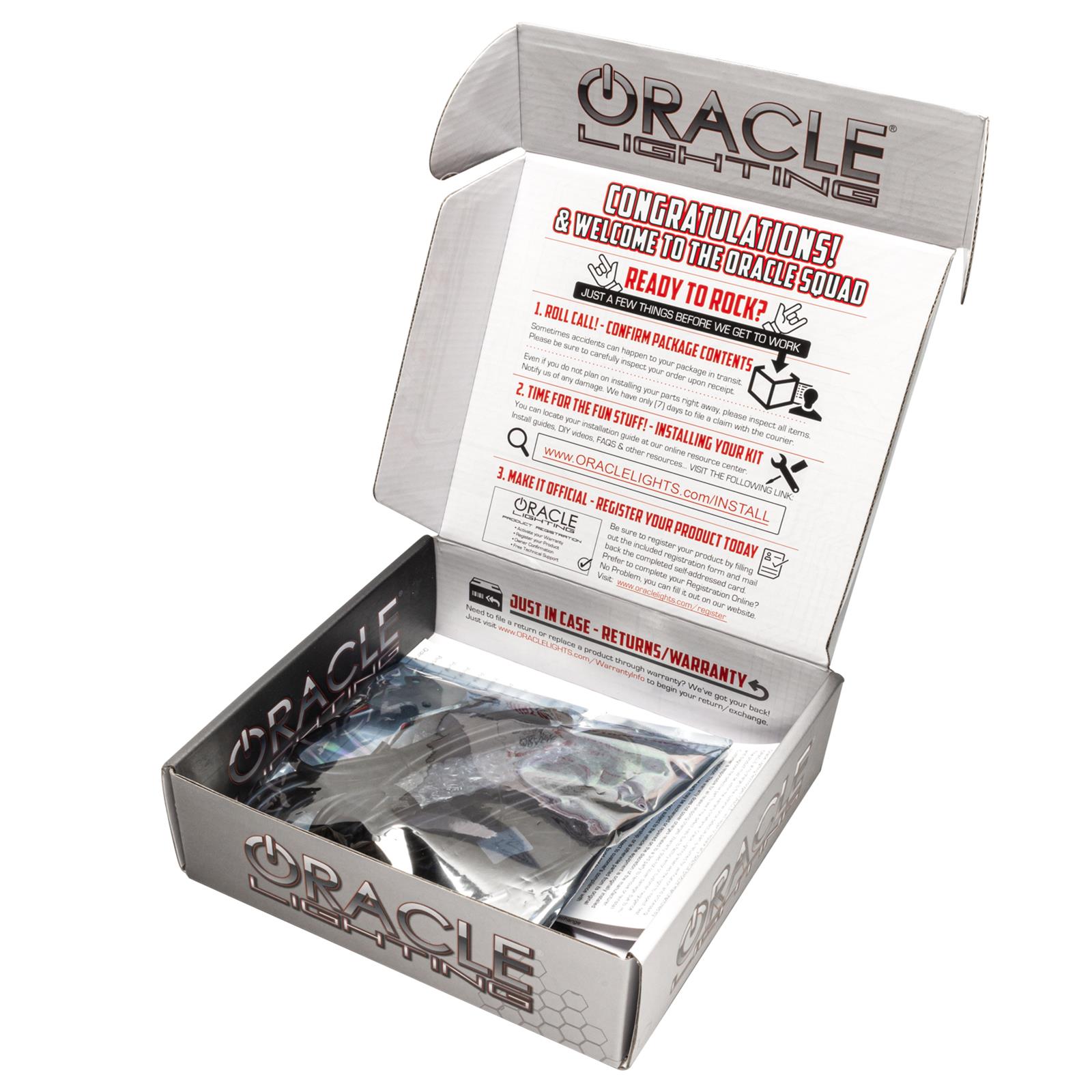 Oracle Lighting 1470-335 Halo Kits 1470-335 Headlight Halo Kit, 2021 Ford Bronco LED Headlight Halo Kit - Base Headlights ORACLE