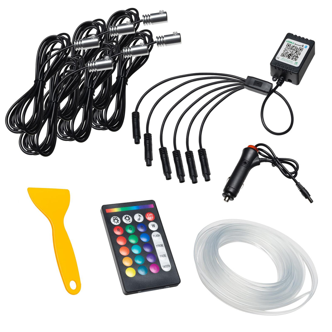 Oracle Lighting 4233-333-6 ColorSHIFT Fiber Optic LED Interior Lights 4233-333-6 Fiber Optic LED Interior Kit - ColorSHIFT® (6PCS) Oracle Lighting