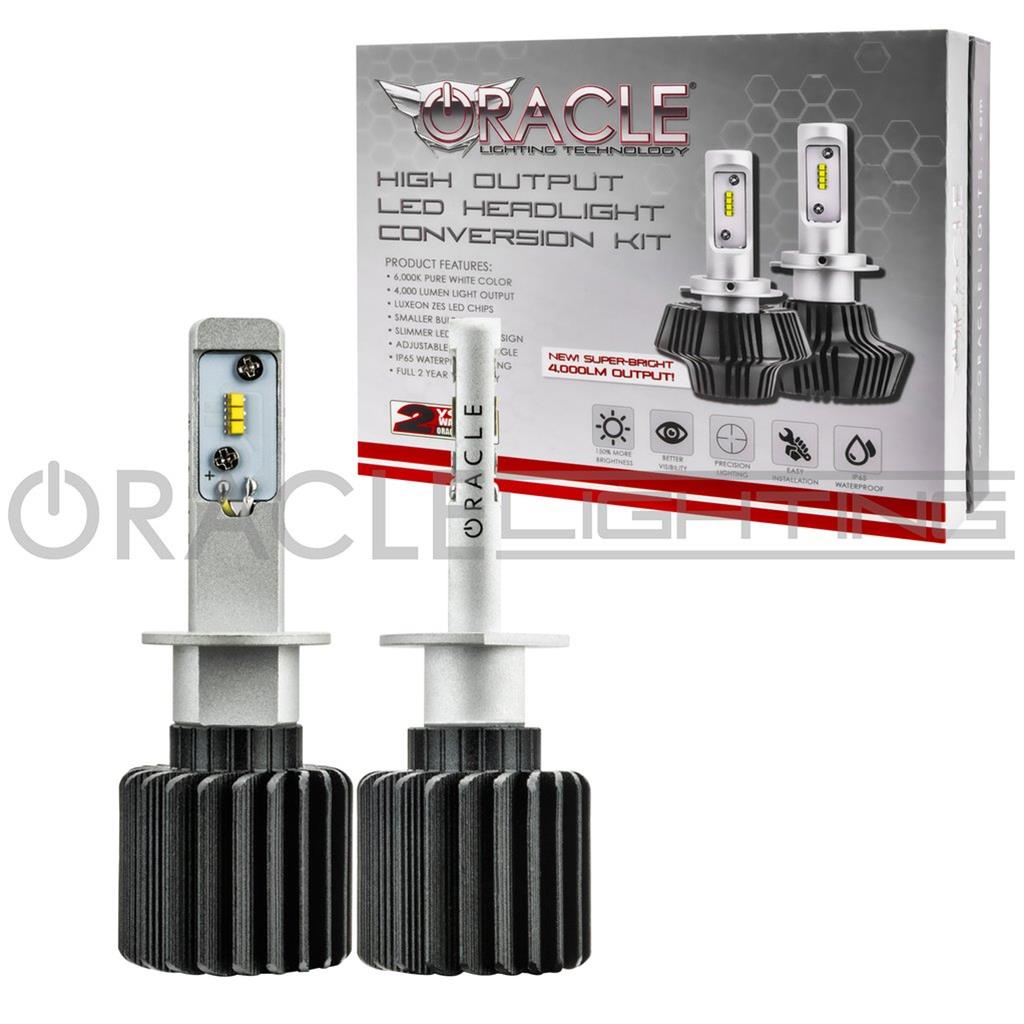 Oracle Lighting 5243-001 Replacement LED Headlight Bulbs 5243-001 Light Bulbs, LED Headlight Bulbs, H1, White, 4,000 Lumens, Kit