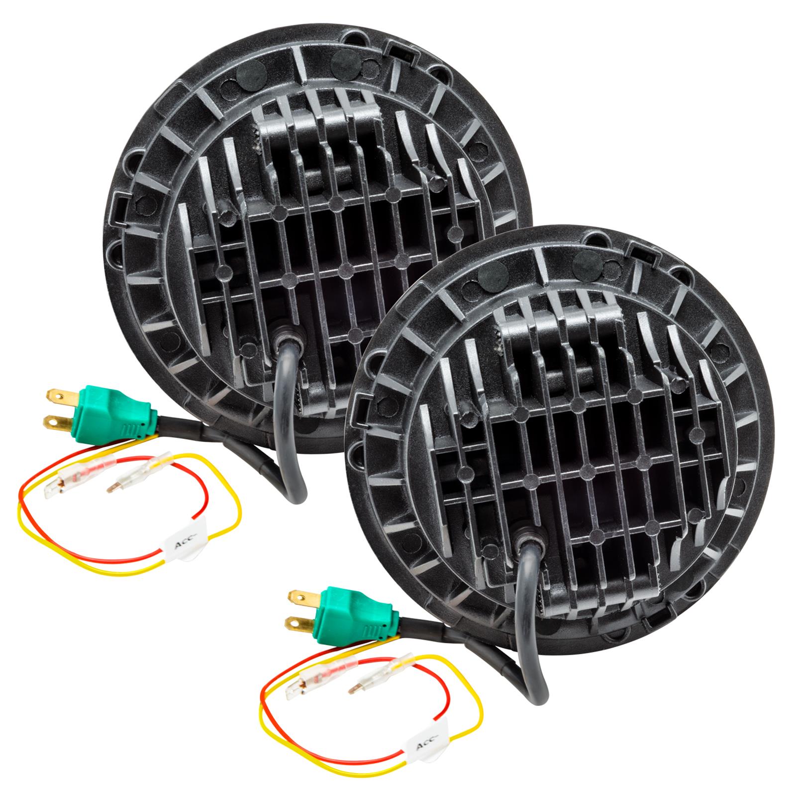 Oracle Lighting 5769-335 7 in. High-Powered LED Headlights 5769-335 Headlights, 7 in. High Powered LED, Jeep, Black Bezel, Pair ORACLE