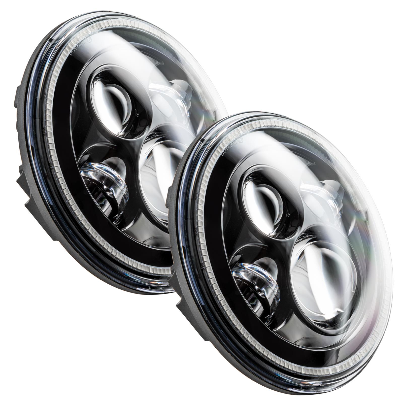 Oracle Lighting 5769-335 7 in. High-Powered LED Headlights 5769-335 Headlights, 7 in. High Powered LED, Jeep, Black Bezel, Pair ORACLE