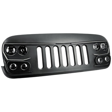 Oracle Lighting 5817-PRO Vector Series Grilles 5817-PRO VECTOR Series Full LED Grill - Jeep Wrangler JK
