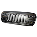Oracle Lighting 5837-PRO Vector Series Grilles 5837-PRO Grille, Vector Series, Complete, Main Grille, ABS Plastic/Polycarbonate, Vertical Bar, Black, Jeep, Each 3D MAXpider