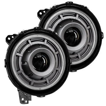 Oracle Lighting 5839-504 Oculus Bi-LED Projector Headlights 5839-504 Headlights, 9 in. Diameter, Oculus, 5,200 Lumens, Matte Black Bezel, Jeep, JL/JT, Pair