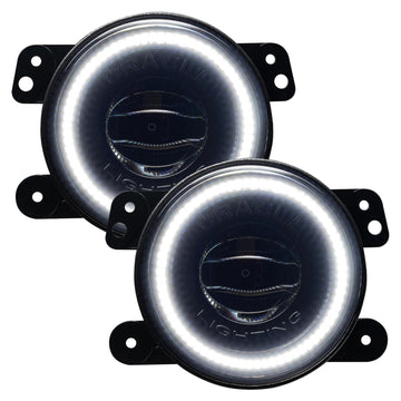 Oracle Lighting 5846-001 High Performance 20 Watt LED Fog Lights 5846-001 Auxiliary Lights, High Performance, Halo, LED, White Halo, Fog, Jeep, Pair