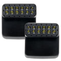 Oracle Lighting 5855-001 LED Mirrors 5855-001 Side View Mirrors, Oracle, LED, Off-Road Side Mirrors, Plastic Housing, Black, 45 Degree Angle Beam, 2,200 Lumens, Jeep, Wrangler JL, Gladiator, Pair ORACLE