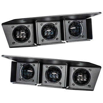 Oracle Lighting 5890-001 Triple LED Bumper Fog Lights 5890-001 Fog Light Assembly, 2021-2022 Ford Bronco Triple LED Fog Light Kit for Steel Bumper