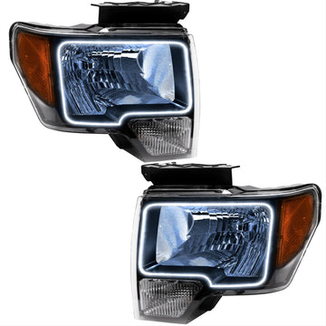 Oracle Lighting 7187-001 SMD Pre-Assembled Halo Headlights 7187-001 Pre-Installed Lights 2009-2014 Ford F-150 ALL LED HL ORACLE