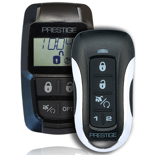 Prestige PE2RELCDZ Transmitter Kit 2-Way Rechargeable LCD with Up to 1 Mile Operating Range, Black, 1.4 Prestige