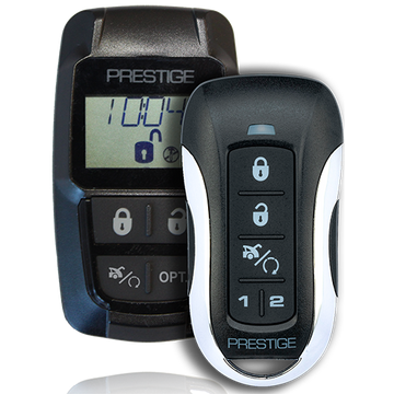 Prestige PE2RELCDZ Transmitter Kit 2-Way Rechargeable LCD with Up to 1 Mile Operating Range, Black, 1.4 Prestige