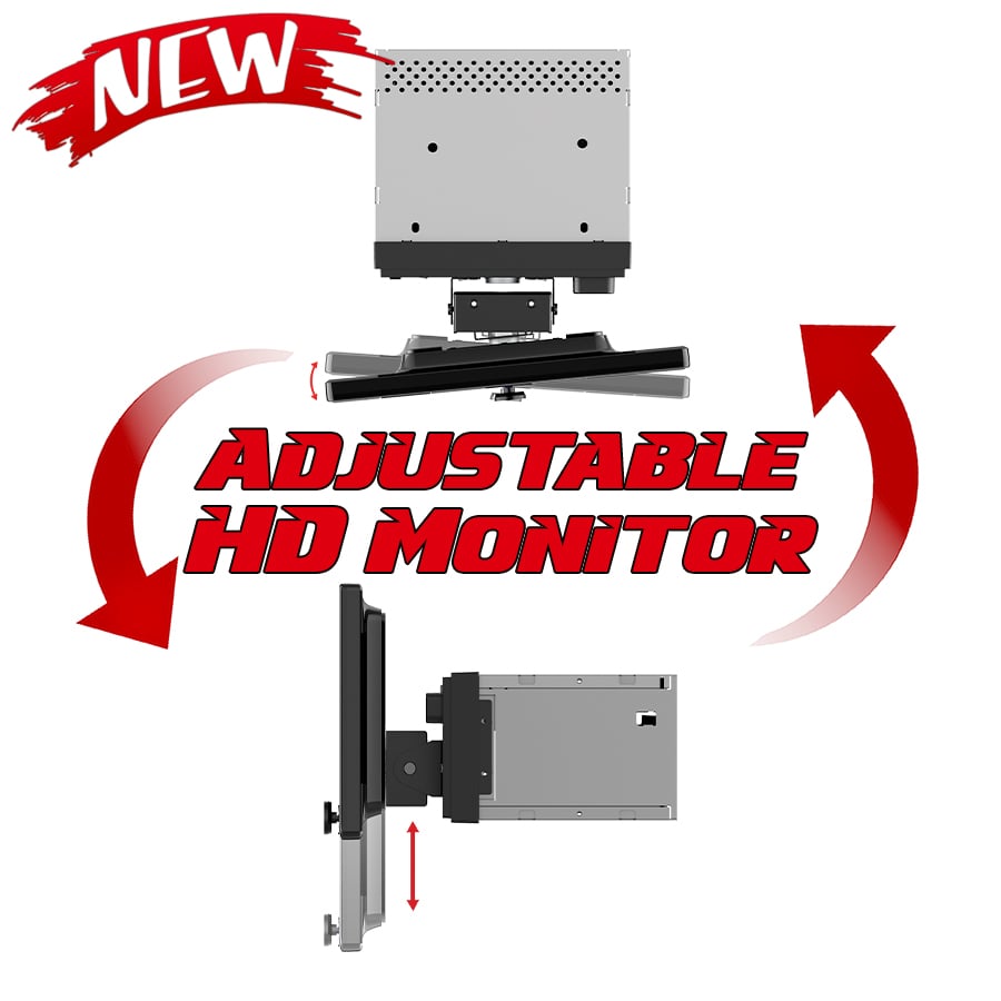 Power Acoustik CPAA-70D10F Floating Multimedia Touchscreen Drill America