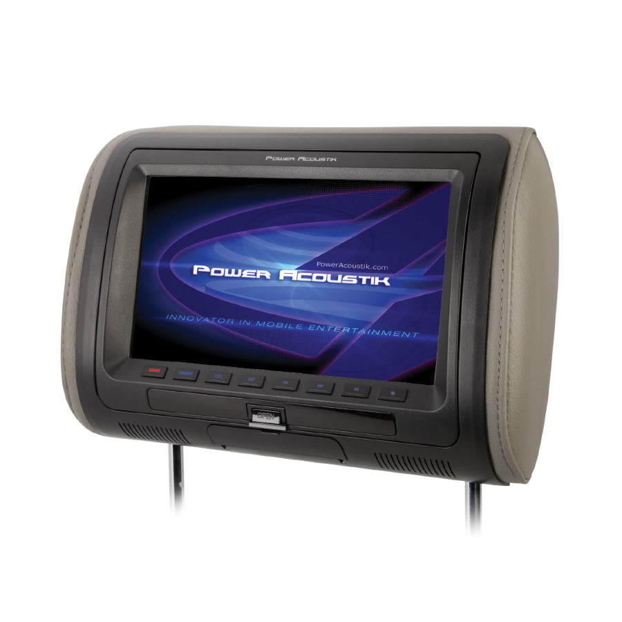 Power Acoustik H-91CC Universal Replacement Headrest w/ 9” LC D Omega