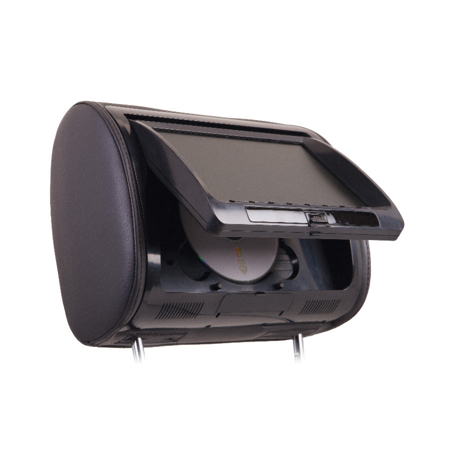 Power Acoustik HDVD-71CC Universal Replacement Headrest w/ DVD Player & 7” LCD Poweracoustik