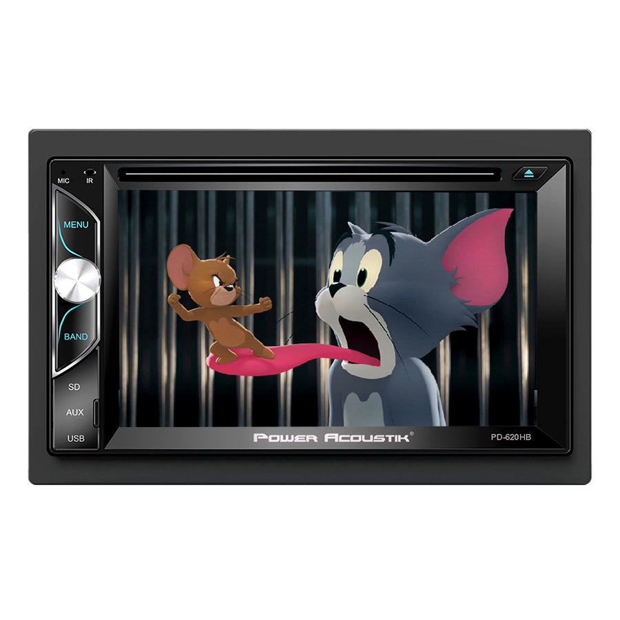 Power Acoustik PD-620HB 6.2″ Double DIN DVD, CD/MP3 Car Stereo w/ Bluetooth Omega