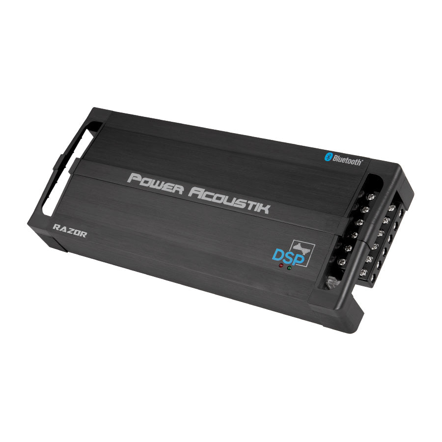Power Acoustik RZ5-2500DSPB RAZOR Series 5 Channel Amplifier w/ Built-in DSP – Download Smartphone App to Tune in Real-Time
