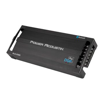 Power Acoustik RZ5-2500DSPB RAZOR Series 5 Channel Amplifier w/ Built-in DSP – Download Smartphone App to Tune in Real-Time