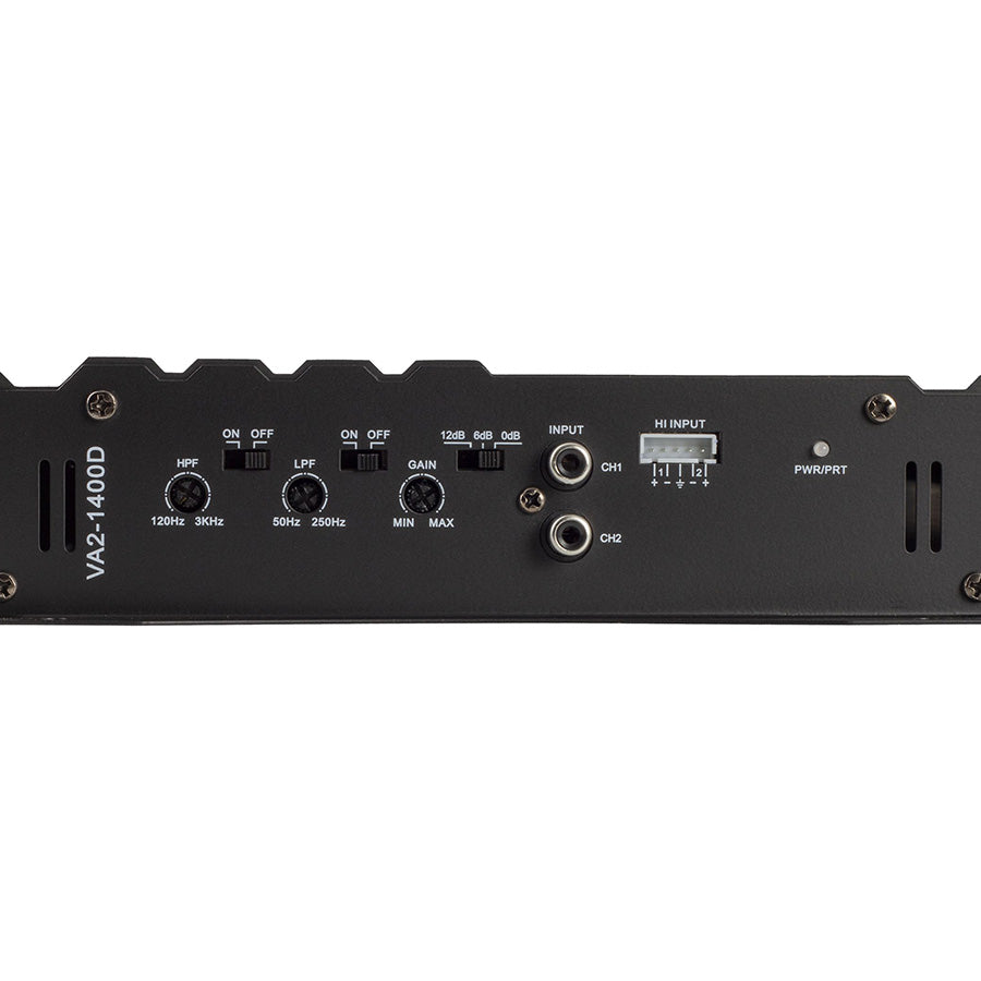 Power Acoustik VA2-1400D Vertigo Series 2Ch Full Range Amplifier Calico Coatings
