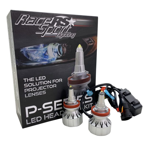 Racesport 1007527 H7 P-Series Projector Perfect Beam 60-Watt LED Headlight Upgrades - True 360 Degree Down Road Pattern Racesport