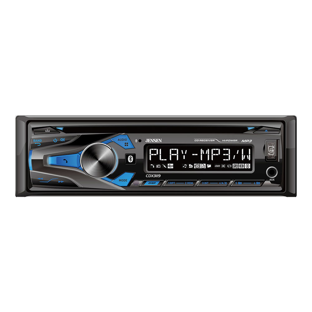 Jensen CDX3119 CD Receiver with Built-In Bluetooth – CDX3119 Rostra