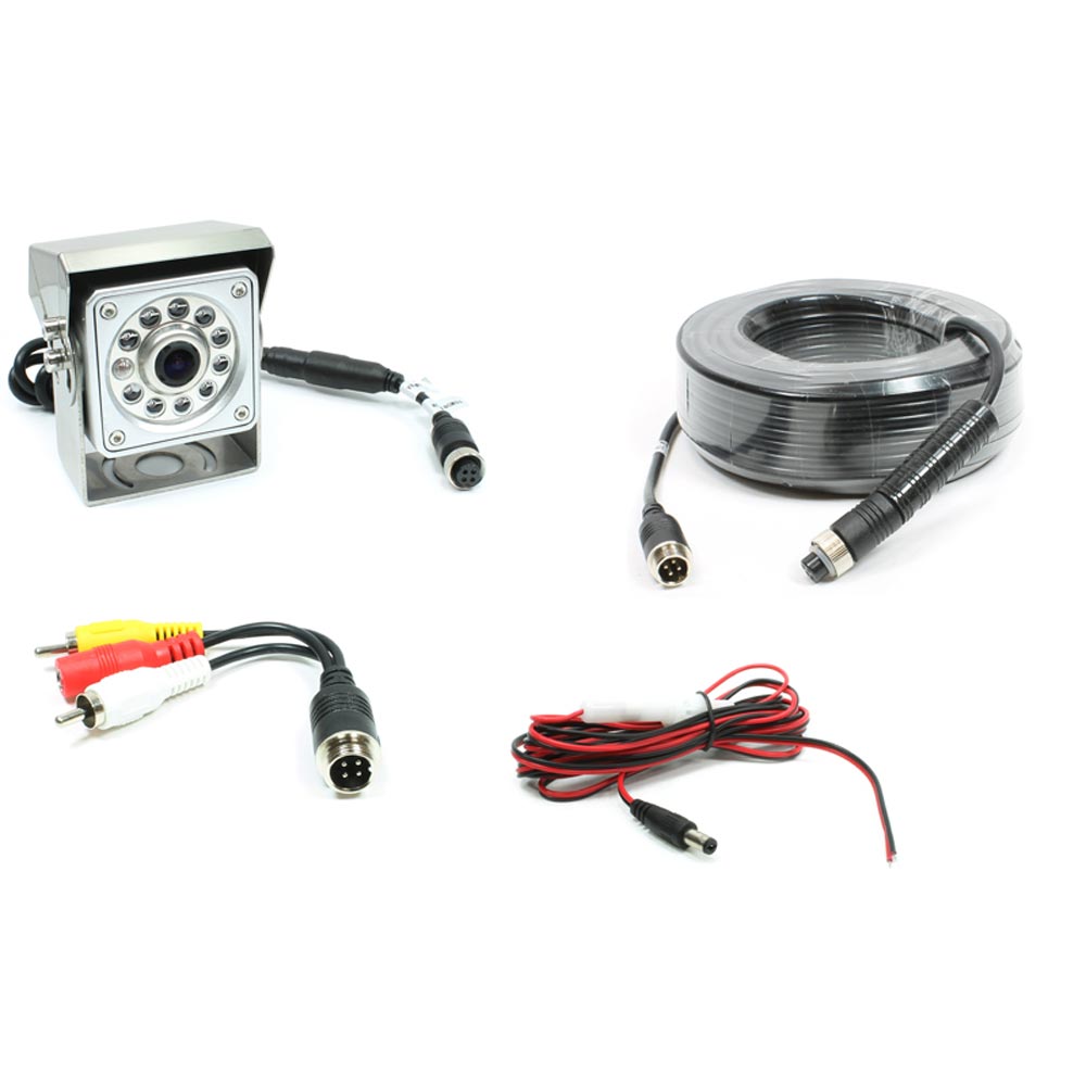 Rostra 250-8098-HD-20M Hing-mount CCD IR Color Camera With 20-meter Harness