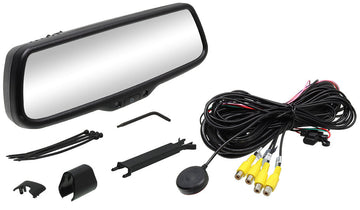 Rostra 250-8274 Rearview Mirror With Built-in 7.2" Lcd Monitor & Multiple Video Inputs