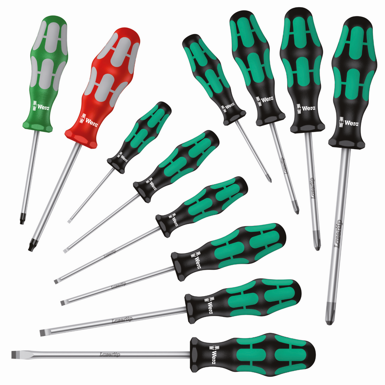 Wera 05347901001 12 Piece 334/368/12 Kraftform Plus Screwdriver Set Wera