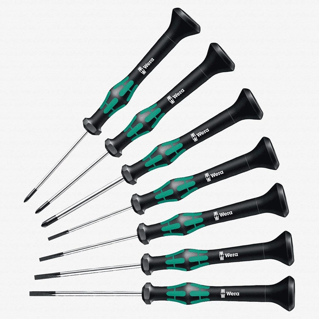 Wera 05345271001 7 Piece Micro Slotted Precision Screwdriver Set Wera