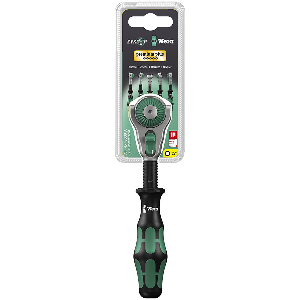 WERA 05003500001 1/4" Drive 6" Speed Ratchet Wera