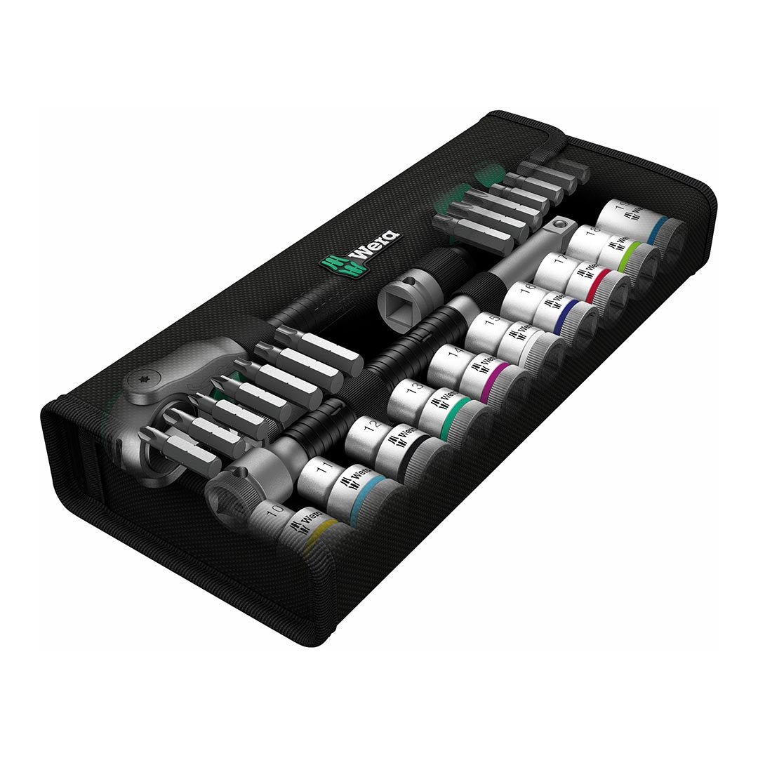WERA 05004076001 Metric 1/2" Drive Speed Ratchet Set (29-Piece Set) Wera