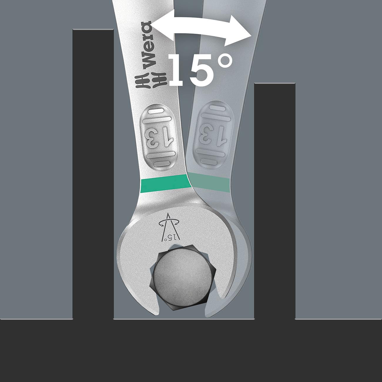 WERA 05020199001 6003 Joker Combination Wrench 7 x 110 mm Wera