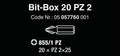 WERA 05057760001 Bit-Box Holds (20) PZ2x25 mm Bits Wera