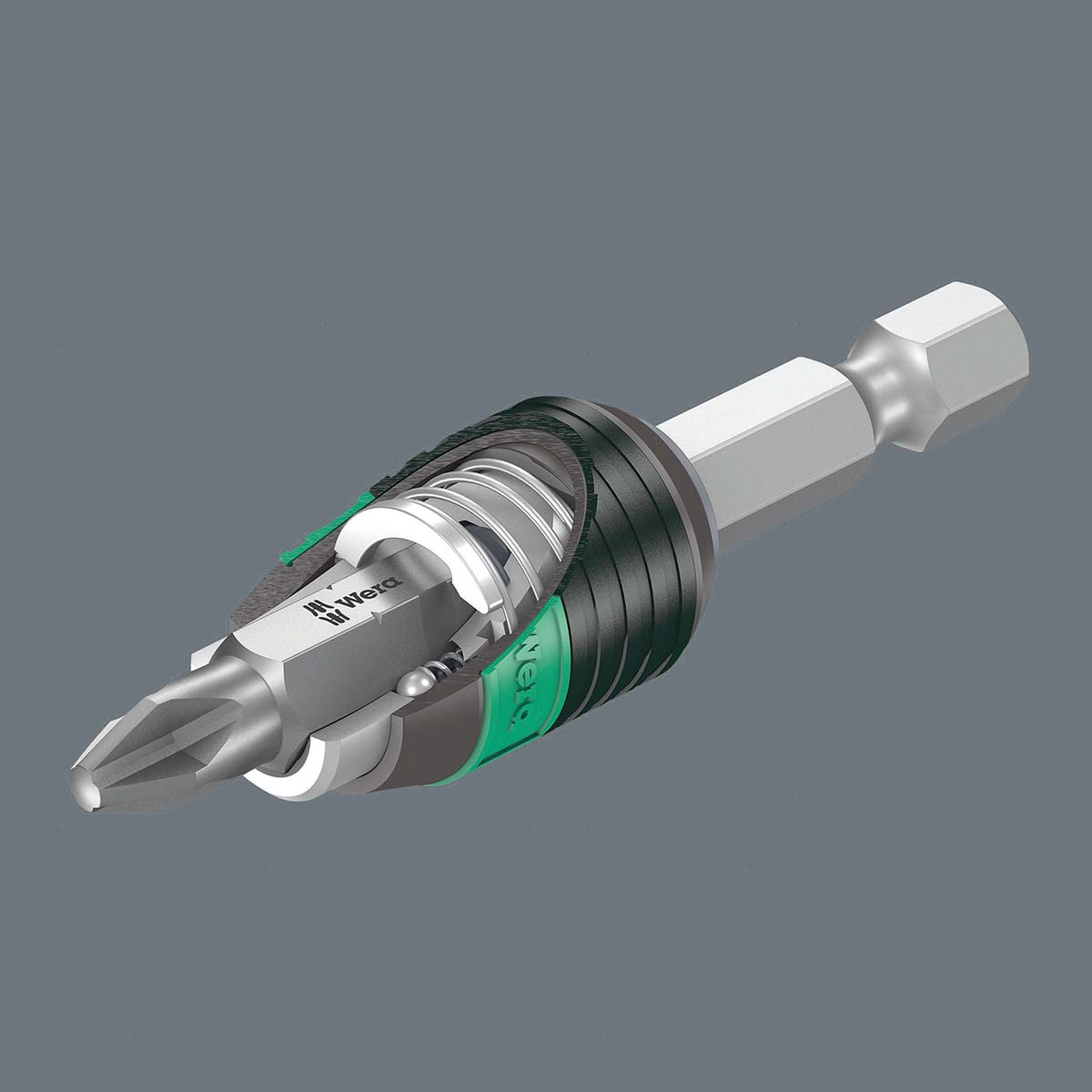 WERA 05073421001 Rapidaptor Short Universal 1/4" Bit Holder Wera