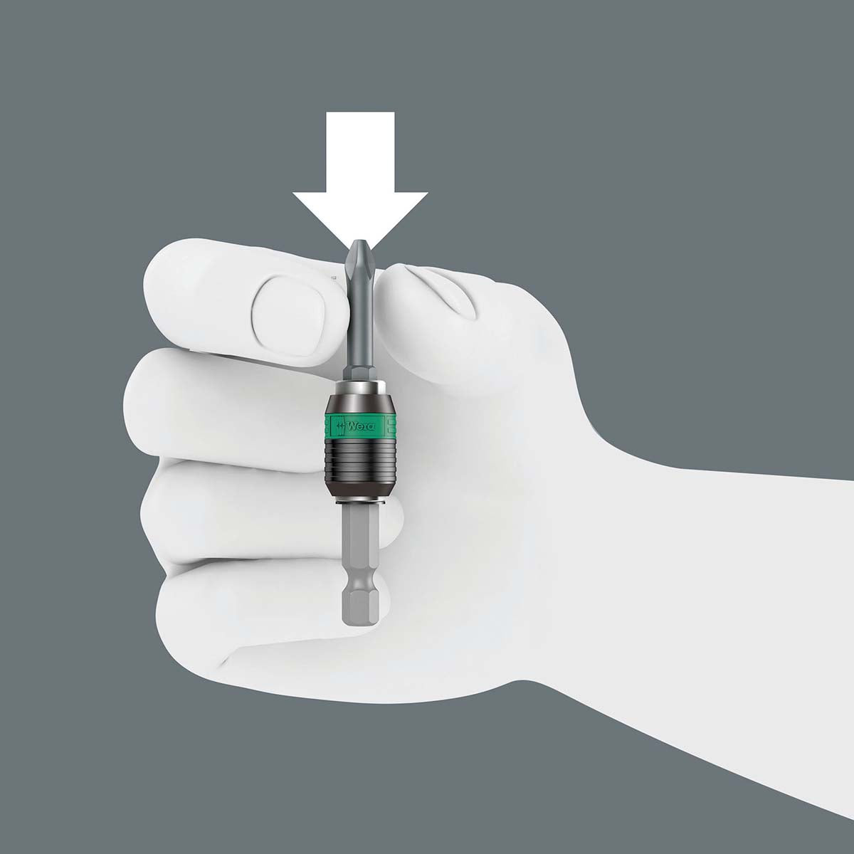 WERA 05073421001 Rapidaptor Short Universal 1/4" Bit Holder Wera