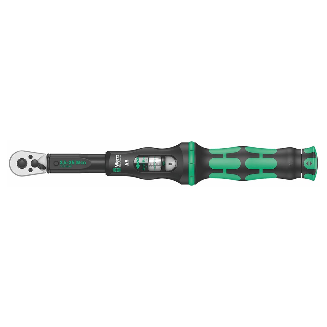 WERA 05075604001 Click-Torque Reversible 1/4" Ratchet Wrench (NM Scale) Wera