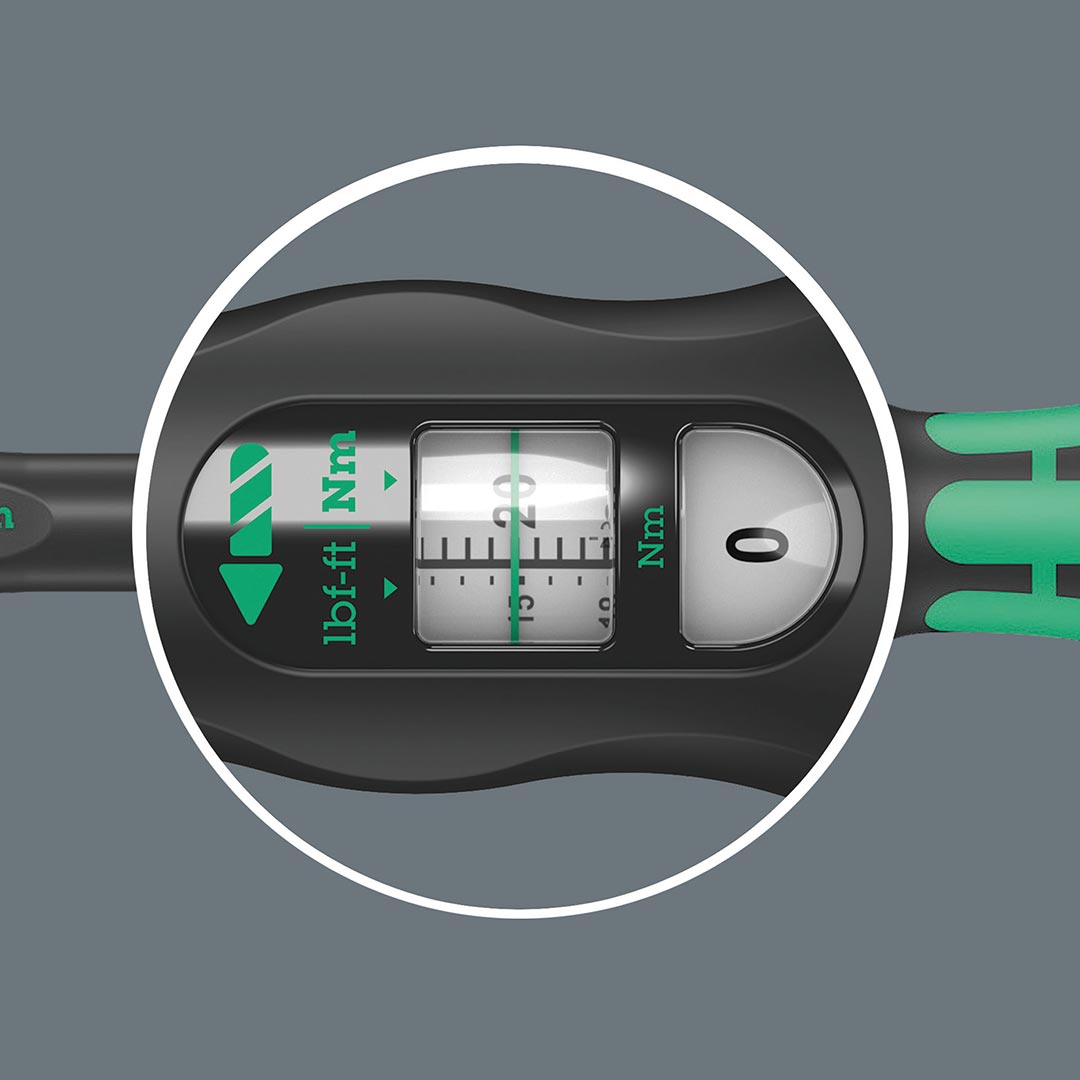 WERA 05075604001 Click-Torque Reversible 1/4" Ratchet Wrench (NM Scale) Wera
