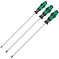 WERA 05347735002 Kraftform Plus Long Shaft Screwdrivers - 300 mm Long Shafts (3 Piece Set) Wera