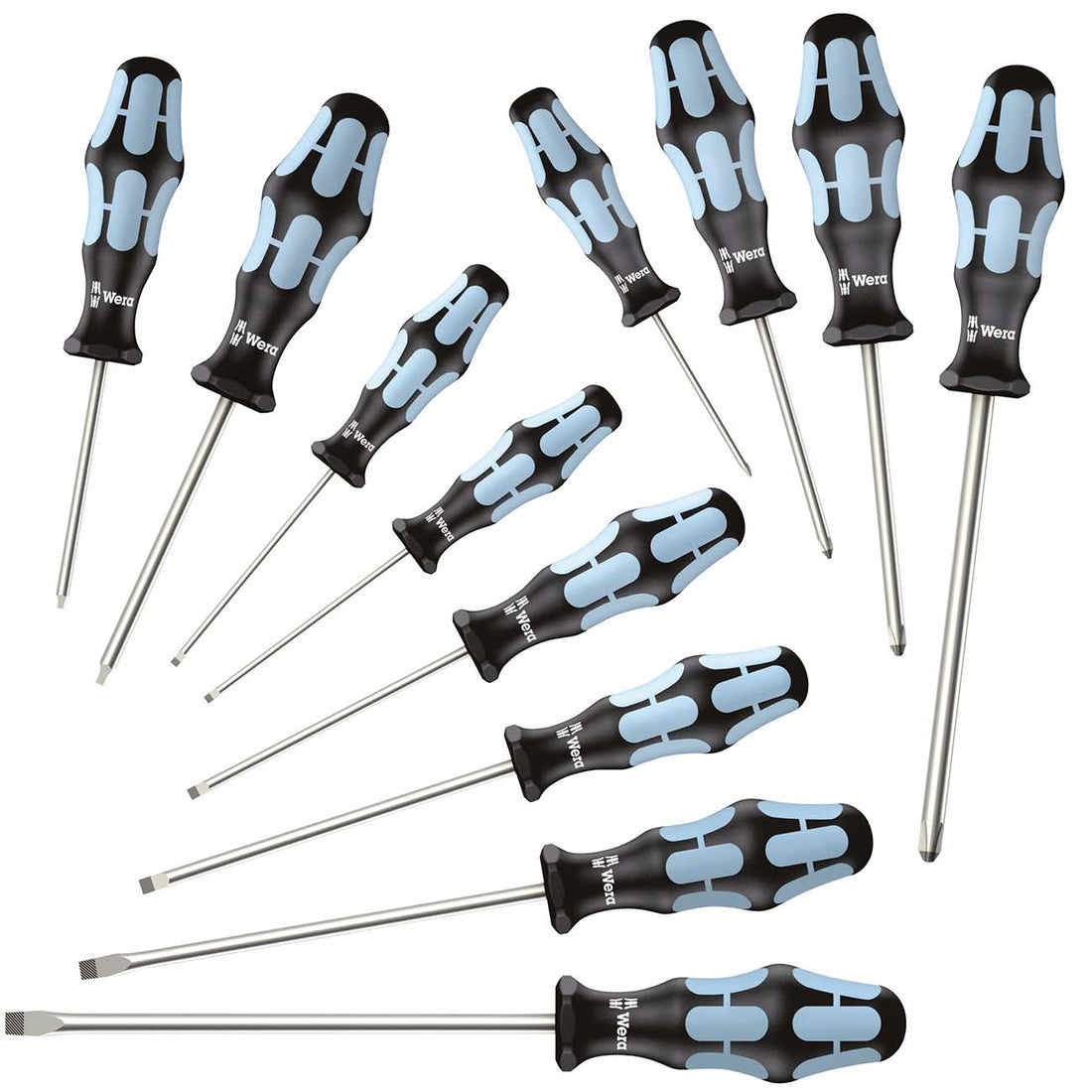 WERA 05347903001 Stainless Steel Screwdrivers 12 Piece Set Wera