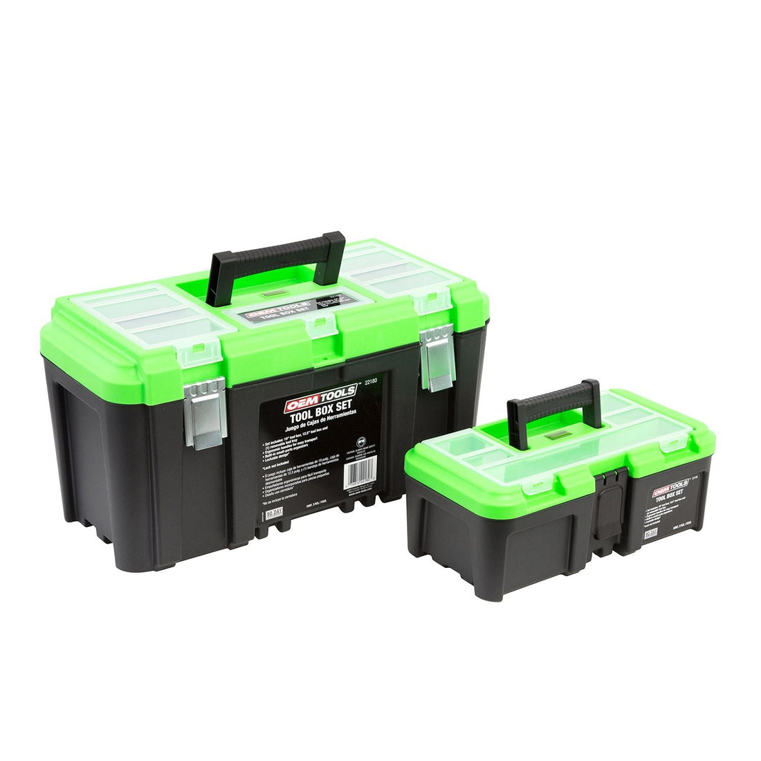OEM TOOLS 22180 19" TOOL BOX W/BONUS 12.5" OEM TOOLS