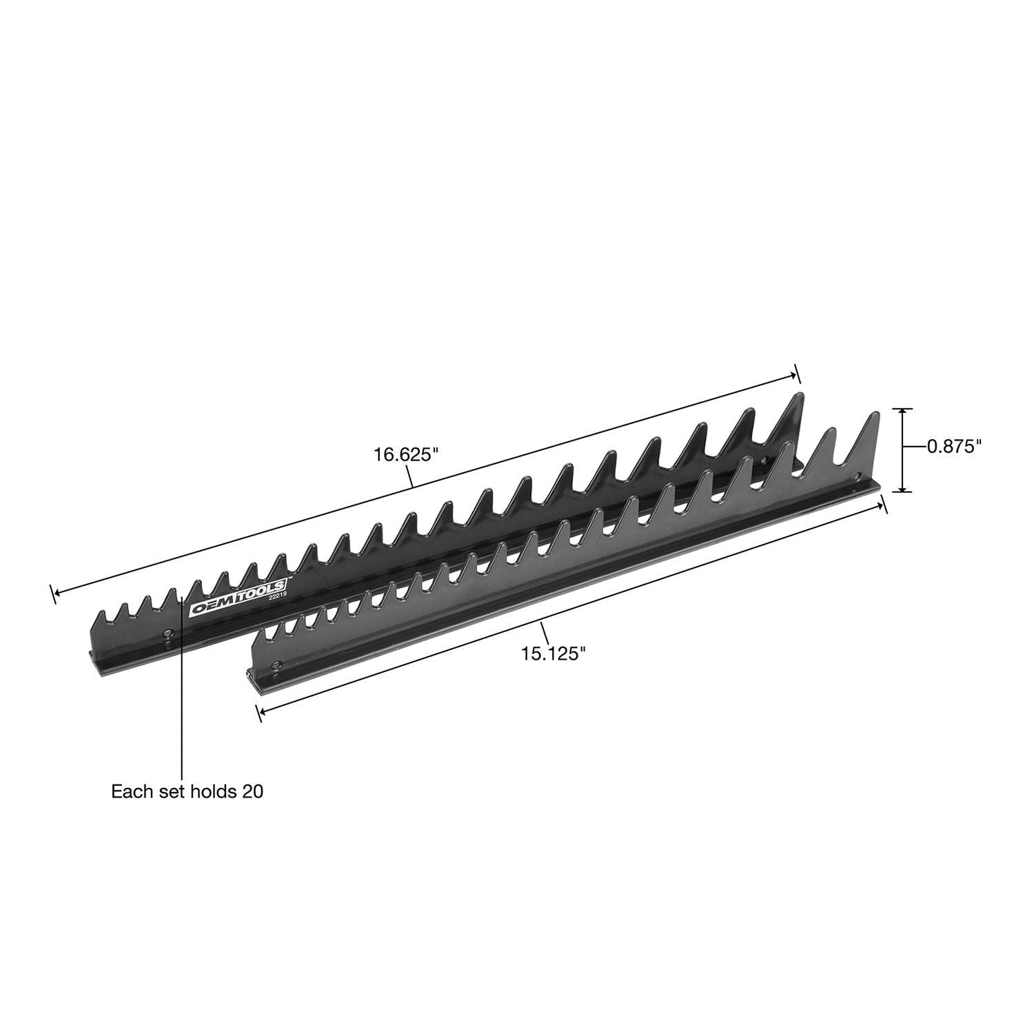 OEM TOOLS 22219 4 PC WRENCH HOLDER SET-BLACK OEM TOOLS