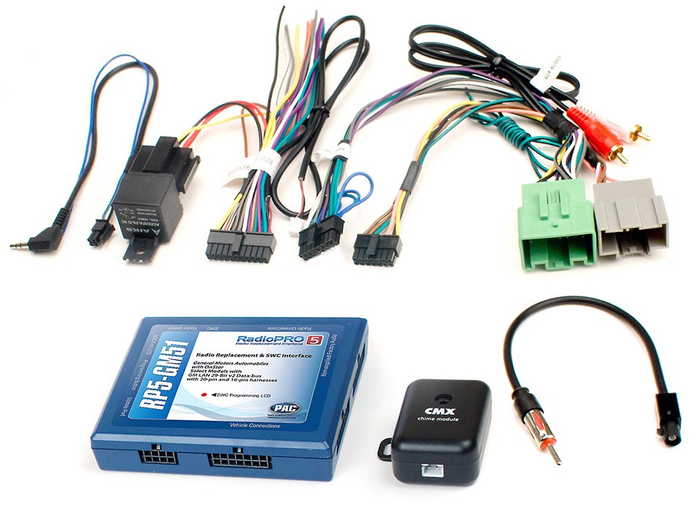 PAC RP5GM51 OnStar Radio Replacement Interface/Steering Wheel Control for '14-'19 Chevrolet/GM Vehicles PAC Audio