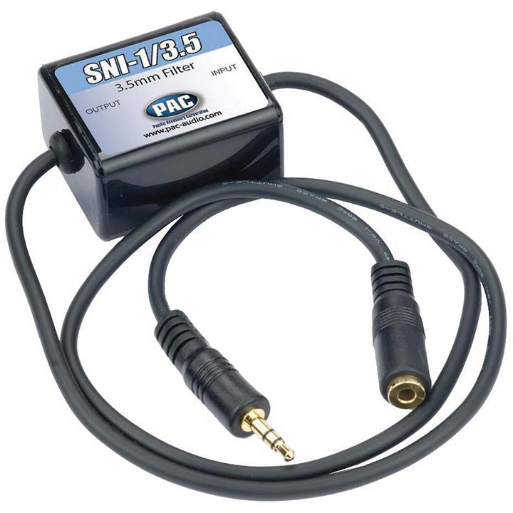 PAC SNI135 Noise Filter for 3.5mm Aux. between audio source & radio PAC Audio