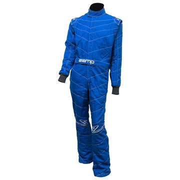 Zamp ZR-50 Racing Suits R040004S Driving Suit, Zamp ZR-50, SFI 3.2A/5, Blue, Lightweight Three Layer Race Suit, Small, Each
